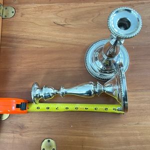 Pair of Antique Sterling Candlesticks